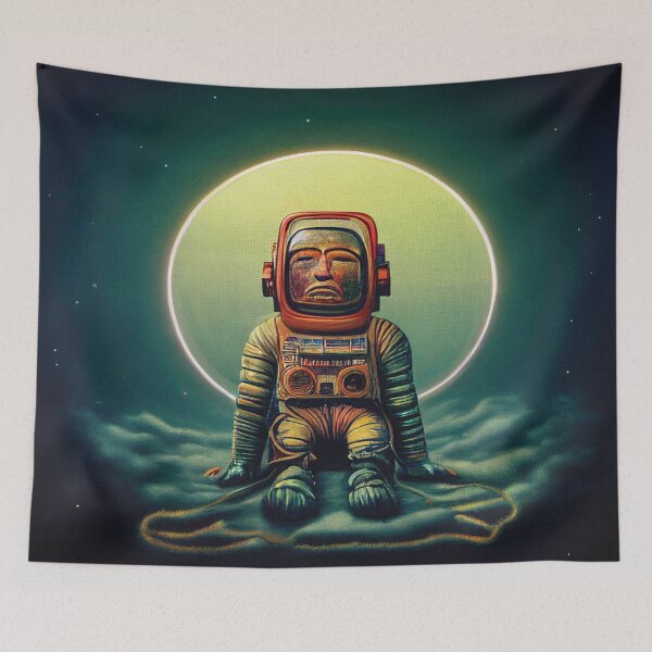 Item preview, Ancient Astronaut Explorer Floating in Space designed and sold by bigmomma00.