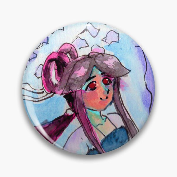 Item preview, May Chinese Girl in Hanfu with a Umbrella under the Wisteria Tree designed and sold by Junpeiberry.