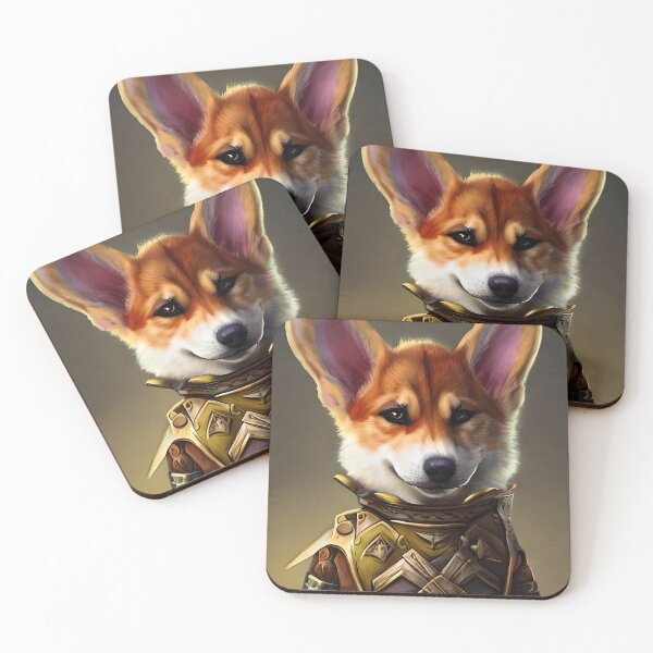 Item preview, AI Generated Art, War Corgi designed and sold by RabbitHoleMI.