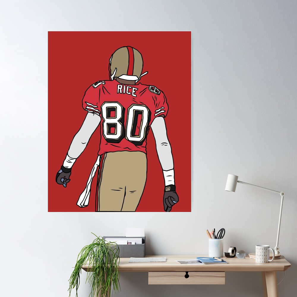 Jerry Rice Back-To Poster for Sale by RatTrapTees