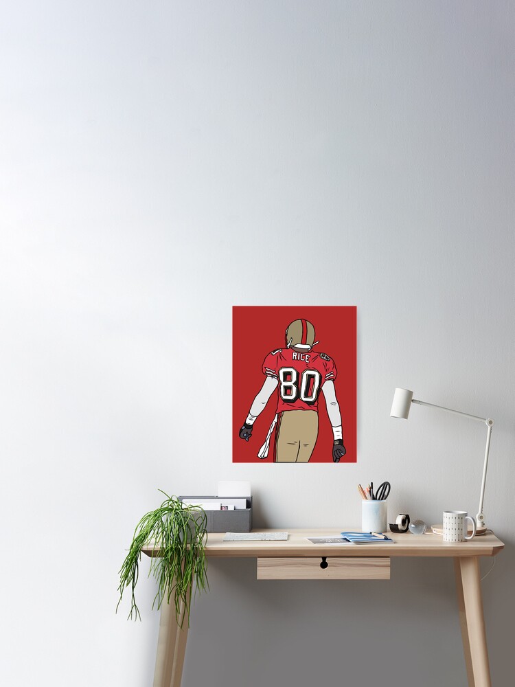 Jerry Rice Back-To Poster for Sale by RatTrapTees