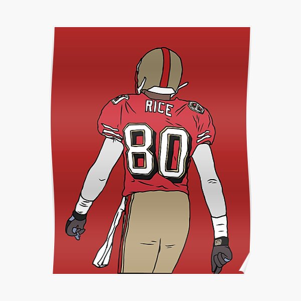 Fan Art Poster Jerry Rice San Francisco 49ers Poster Wall 