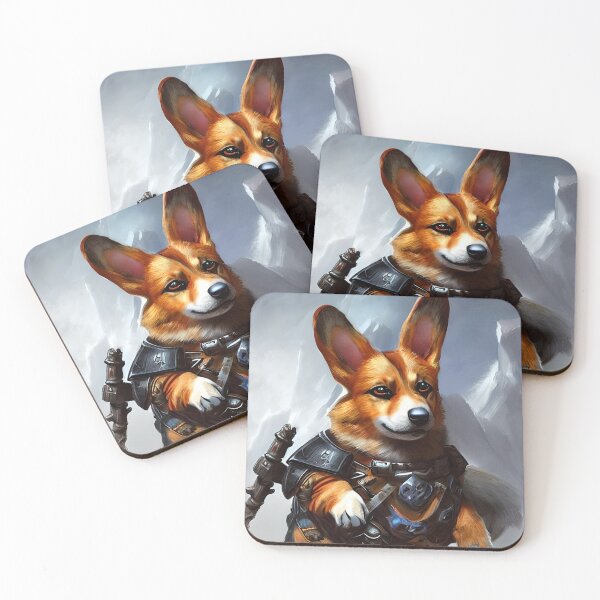 Item preview, AI Generated Art, War Corgi designed and sold by RabbitHoleMI.