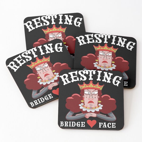 Item preview, Resting Bridge Face - Contract Bridge Grand Slam Bidding Duplicate Card Game Funny designed and sold by Peter Orum.