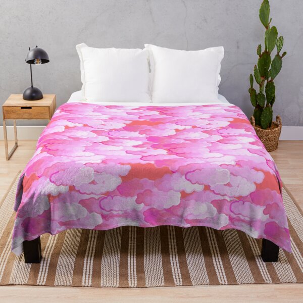 Item preview, Japanese Clouds, Dawn Pink and Coral designed and sold by Marymarice.