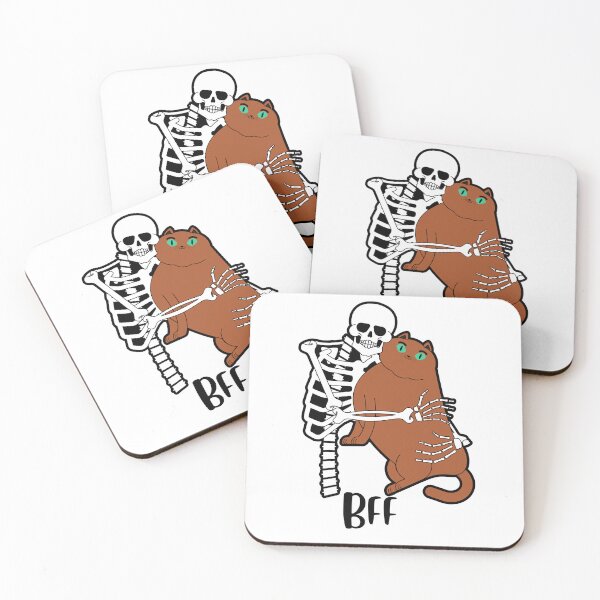 Item preview, BFF Skeleton And Kitty designed and sold by PlethoraPrints.