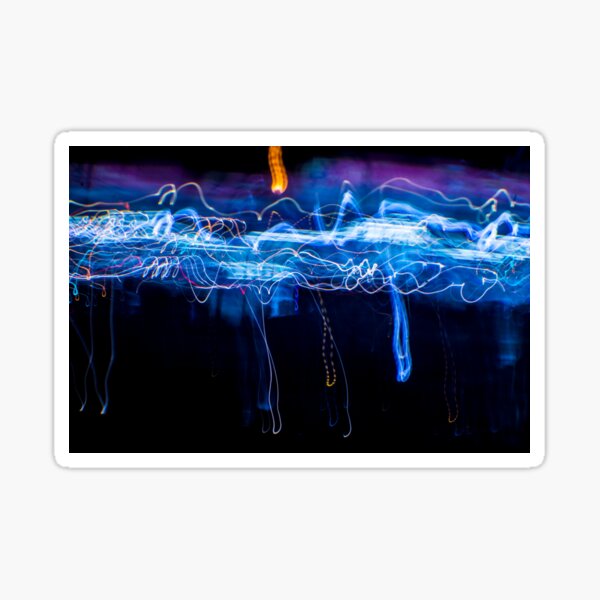 Neon Rain Cloud Sticker