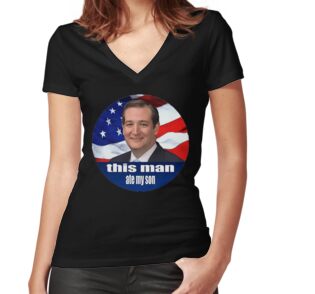 Women's Fitted V-Neck T-Shirt