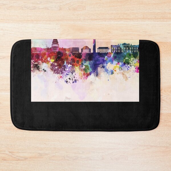 Item preview, Washington DC skyline in watercolor designed and sold by thomabiondo.
