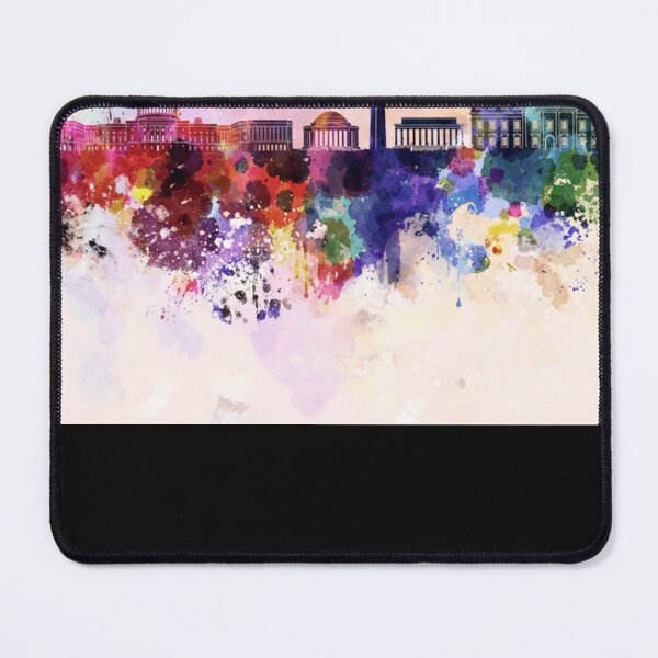 Item preview, Washington DC skyline in watercolor designed and sold by thomabiondo.