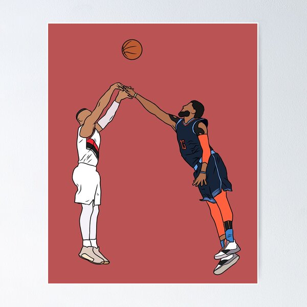 Item preview, Damian Lillard Game Winner Over Paul George designed and sold by RatTrapTees.