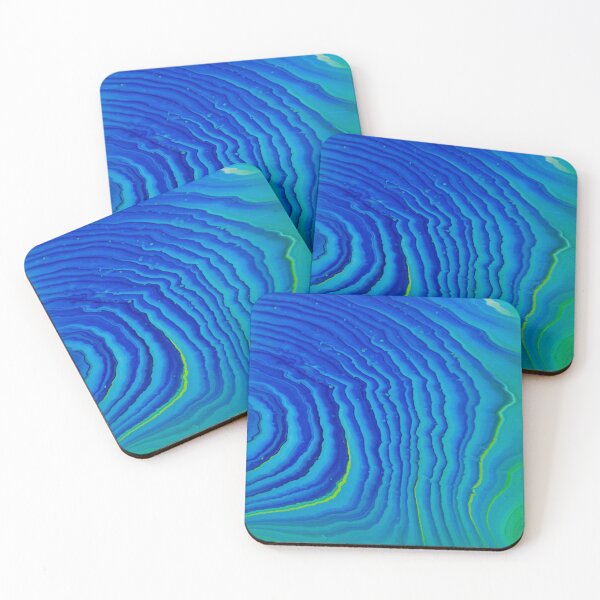 Item preview, "Luminous Swell" - Painting: Rippling Waves Water Beach  designed and sold by daniellawrieart.