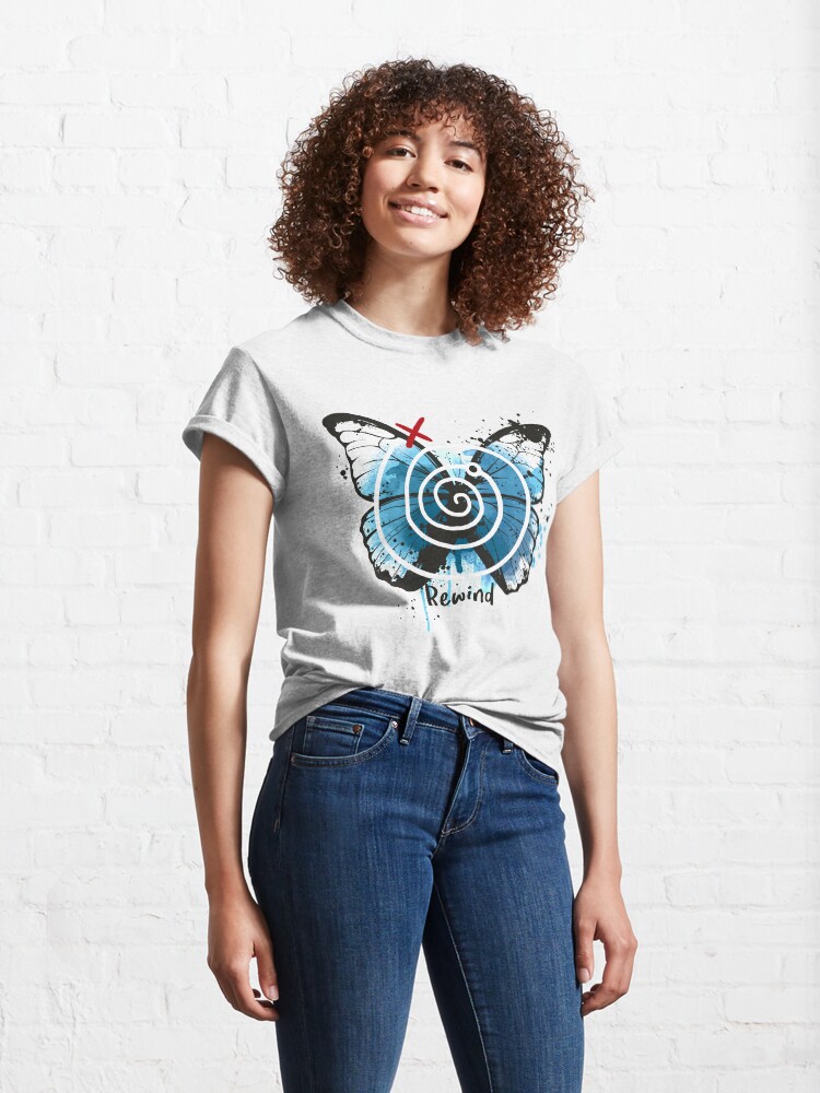 Alternate view of rewind life is strange Classic T-Shirt