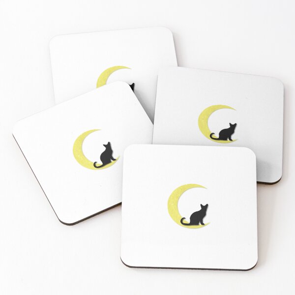 Item preview, Moon with black cat designed and sold by Lady-Red8.