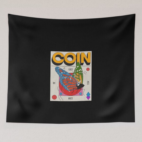 Item preview, coin butterfly let it all out poster Sticker designed and sold by kodyfees.