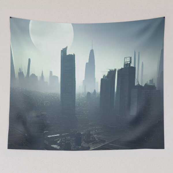 Item preview, 'Scifi Background Asset - The Dystopia City' designed and sold by Bako24.