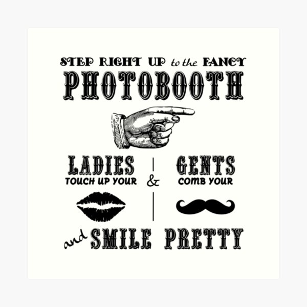Photobooth Sign Art Print