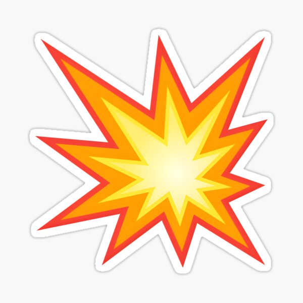 "" Collision Emoji Boom Emoji"" Sticker for Sale by GilbertMertens