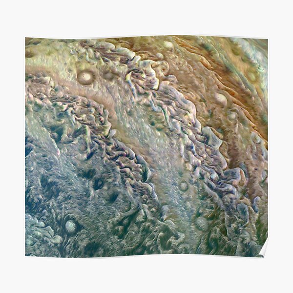 Jupiter On Juno Perijove 8 Poster