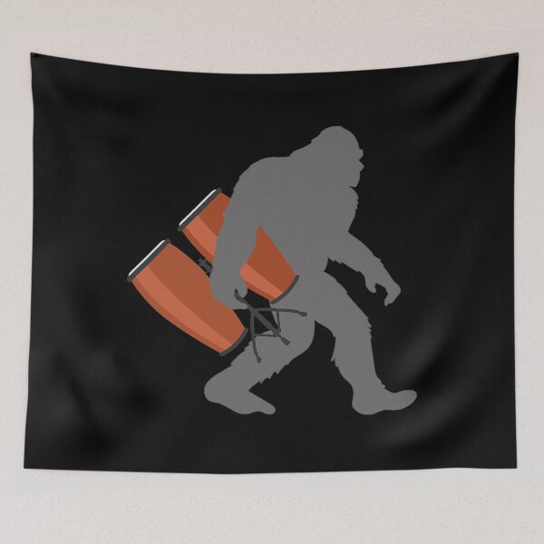 Item preview, Bigfoot With Conga Funny Musician Conga Drummer designed and sold by Abaddon-art.