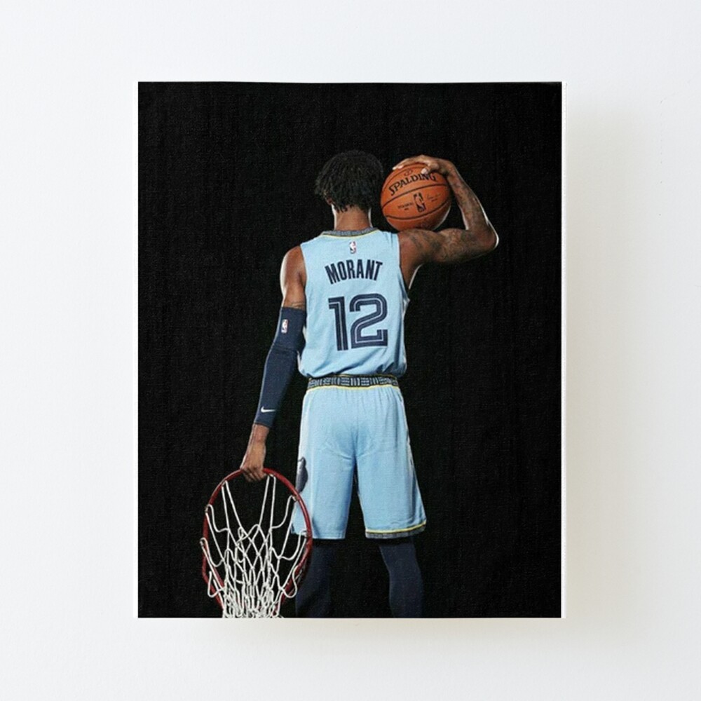 Ja Morant throwback jersey | Art Board Print