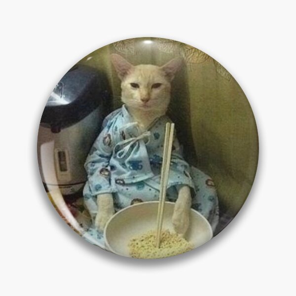 Item preview, Sad Cat Eating Ramen designed and sold by oestra.