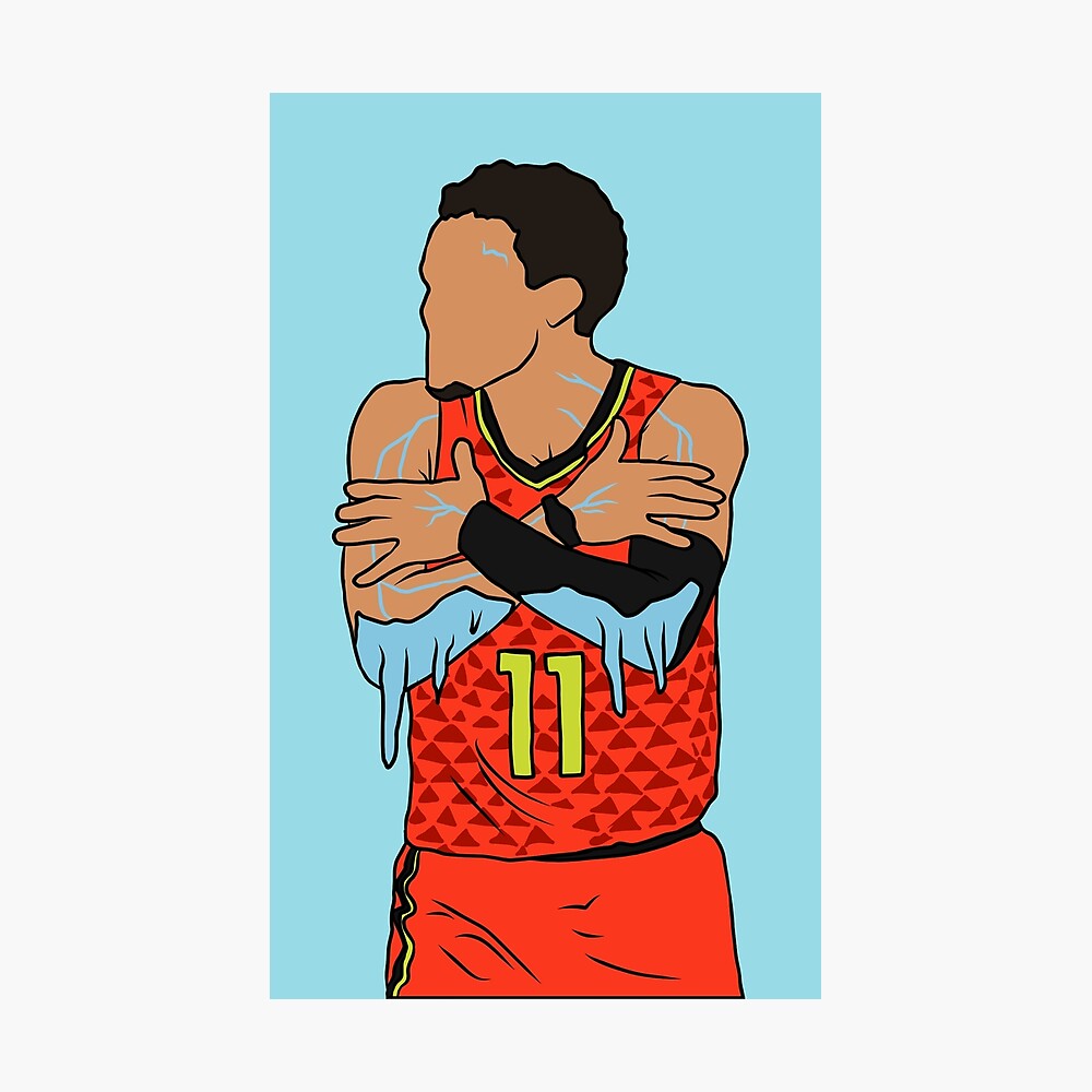 Trae Young Poster Atlanta Hawks Print Kids Gift Gym Man 