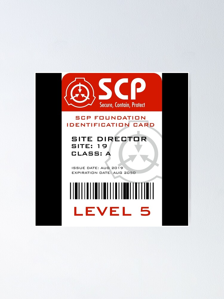 SCP Foundation Card Key Card Sticker Mug Notebook 