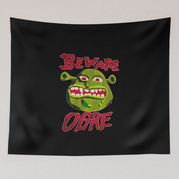 Item preview, Cuidado Ogro Shrek Cuidado Ogro Pegatina designed and sold by ToriMoriarty.