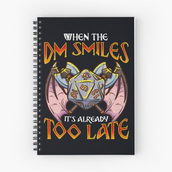 Item preview, When the DM Smiles It_s Too Late Funny Gaming   designed and sold by ShubinaGalle.