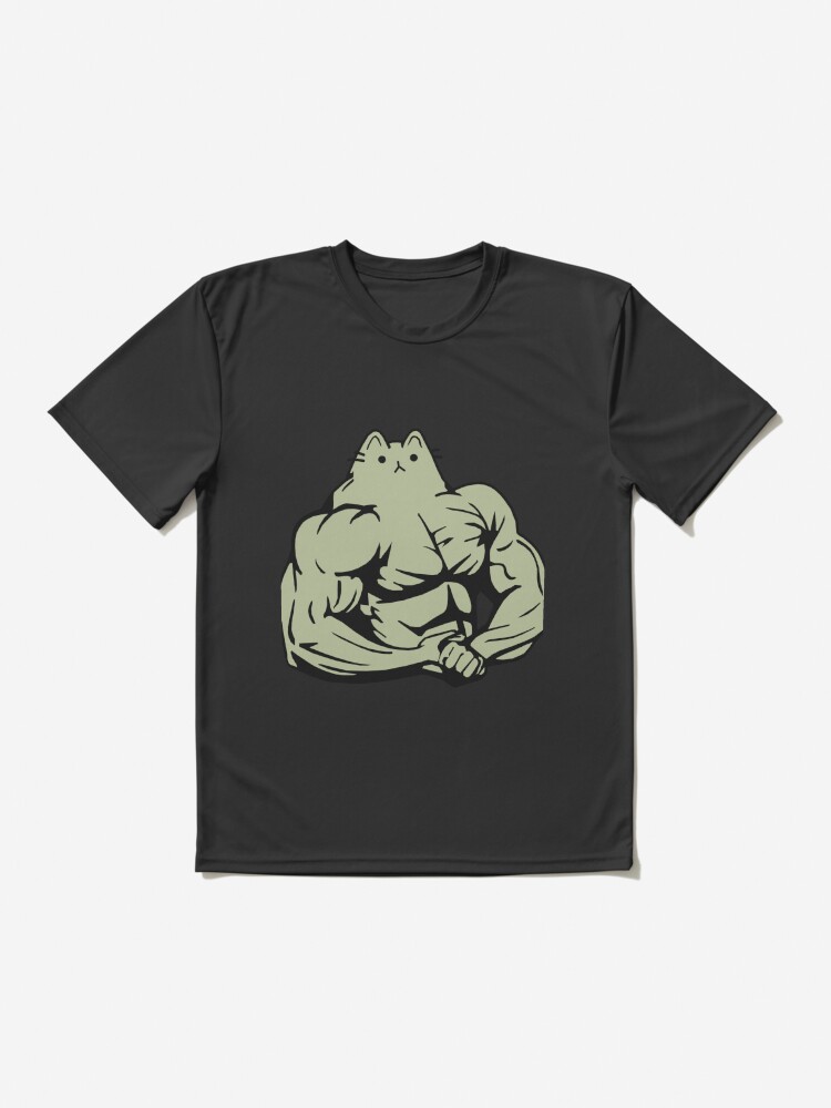 Gym Cat Active T Shirt for Sale by Thare65tw Redbubble