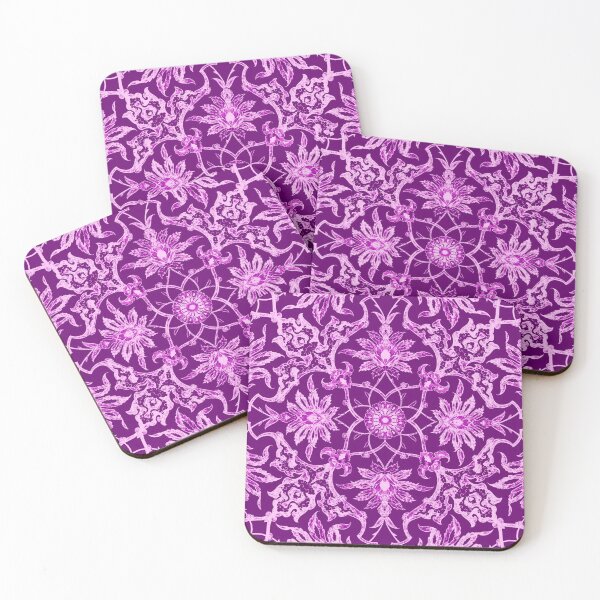 Item preview, Art Nouveau Chinese Tile, Amethyst Purple designed and sold by Marymarice.