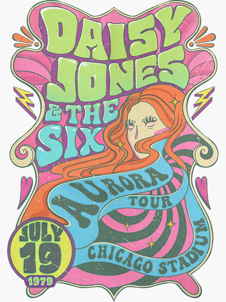 "Daisy jones and the six Sticker" Sticker for Sale by ToriMoriarty