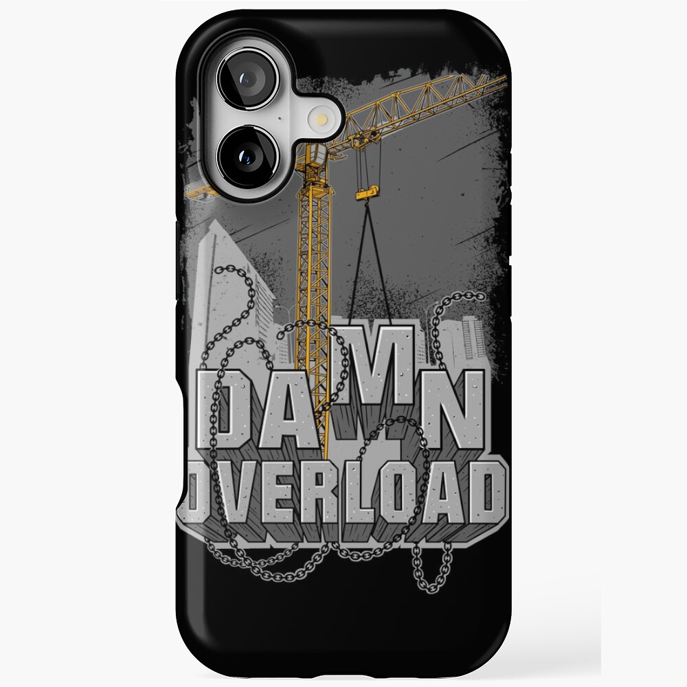 Tower Crane Damn Overload Sticker