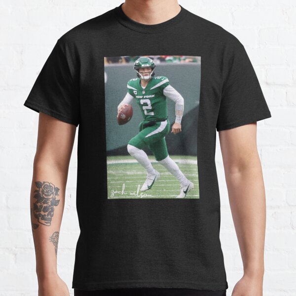 Men's Nike Zach Wilson Green New York Jets Player Name & Number T-Shirt