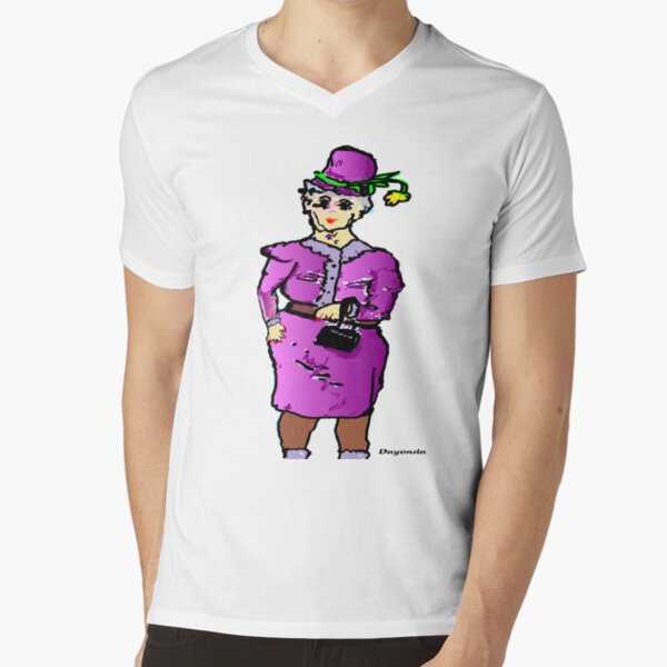 *THE LITTLE OLD LADY FROM PASADENA* V-Neck T-Shirt