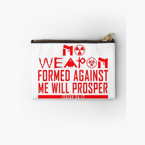 Item preview, No Weapon Shall Prosper (Blood Red) designed and sold by Art of Darian.