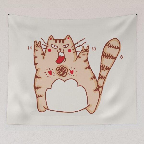 Item preview, Cat of Rock designed and sold by littleredcheeks.