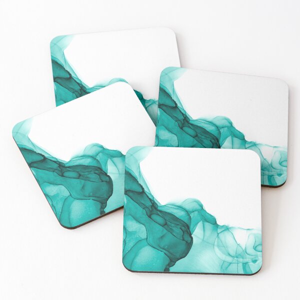 Item preview,  Aqua Liquid Paint Marble 1 designed and sold by MysticMarble.
