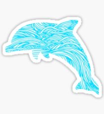 Pretty Dolphin Design Sticker