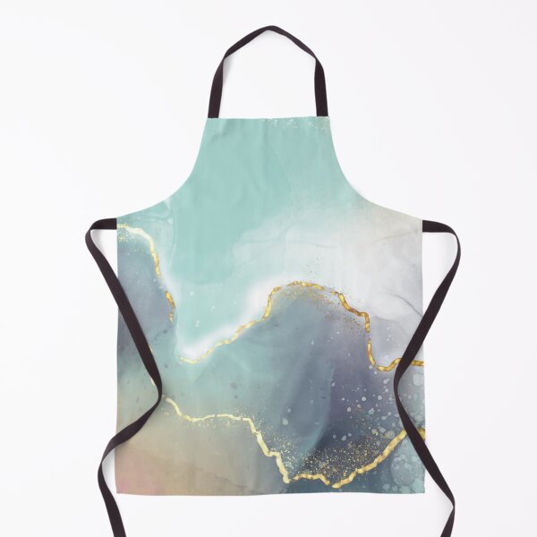 Item preview, Aqua Liquid Paint Marble 7 designed and sold by MysticMarble.