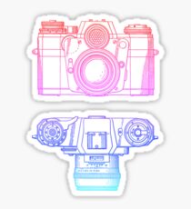 Vintage Photography - Contarex (Multi-colour) Sticker
