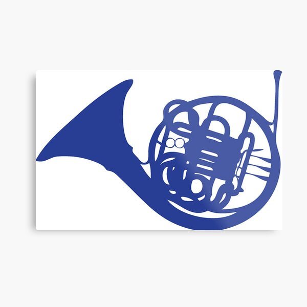 How I Met Your Mother Blue French Horn Metal Print