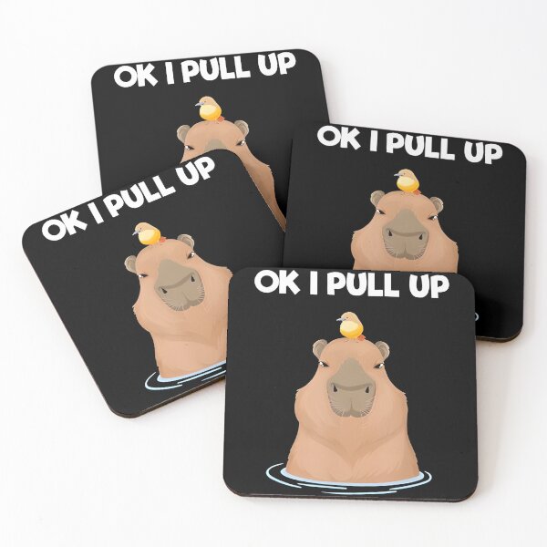 Item preview, " Pull Up Capybara Rodent Cute " designed and sold by FelicityKno.