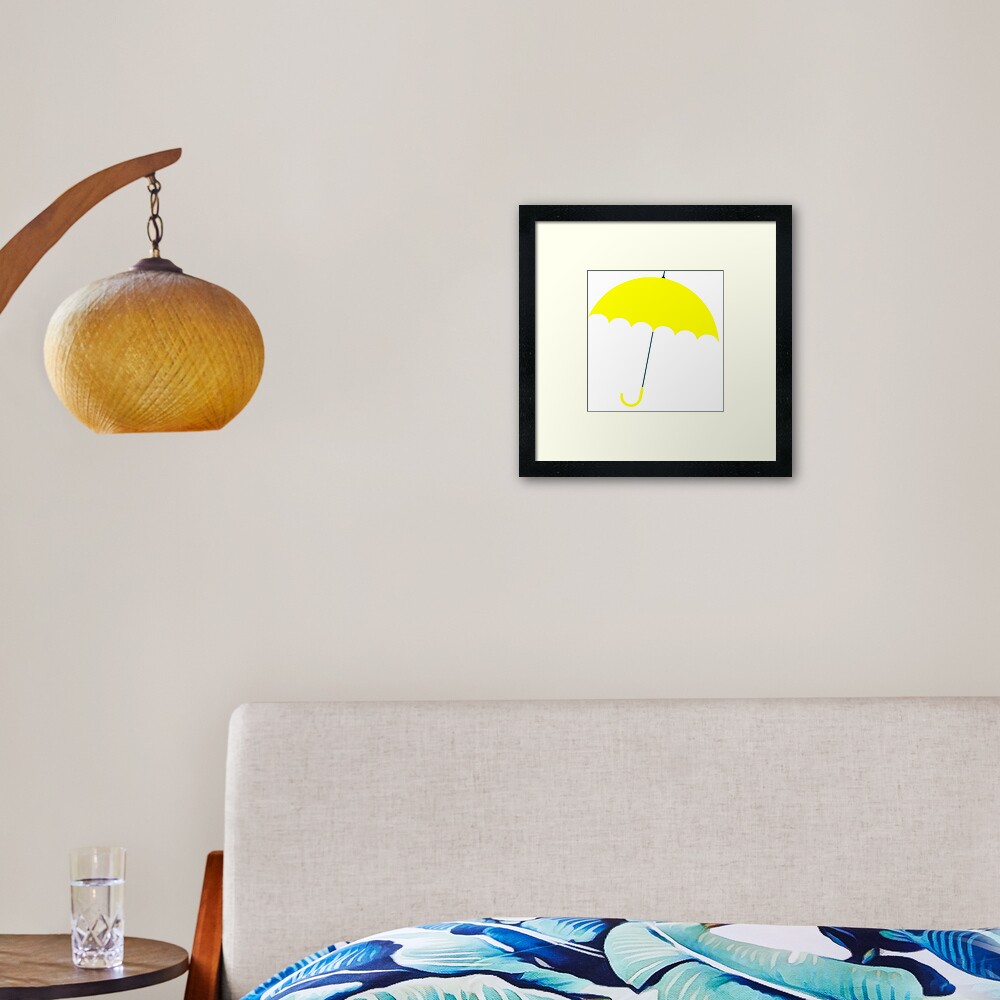 How I Met Your Mother Yellow Umbrella Framed Art Print