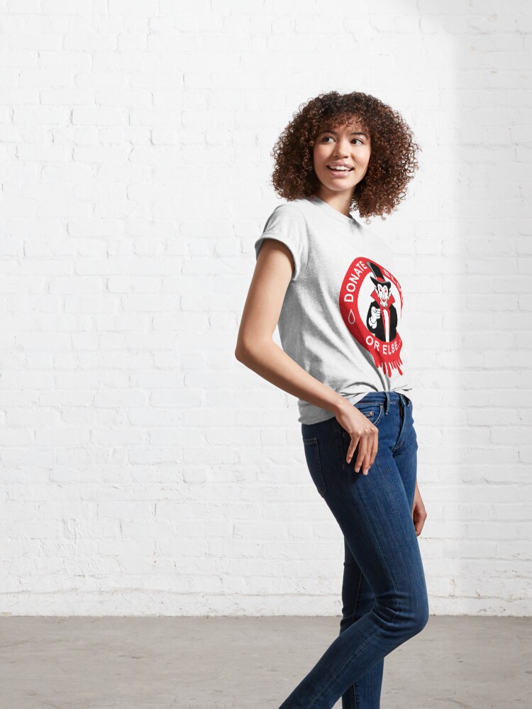 Thumbnail 6 of 7, Classic T-Shirt, DONATE BLOOD designed and sold by Catinorbit.