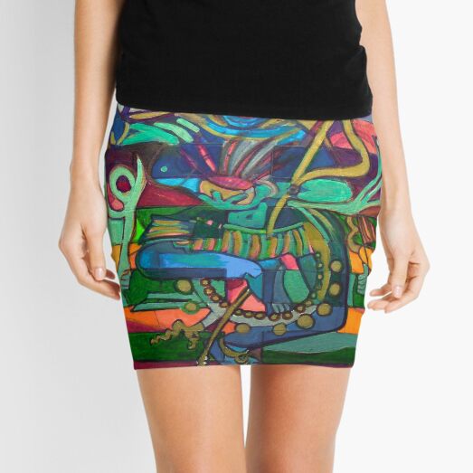Hexagram 23-Po (Splitting Apart) Mini Skirt