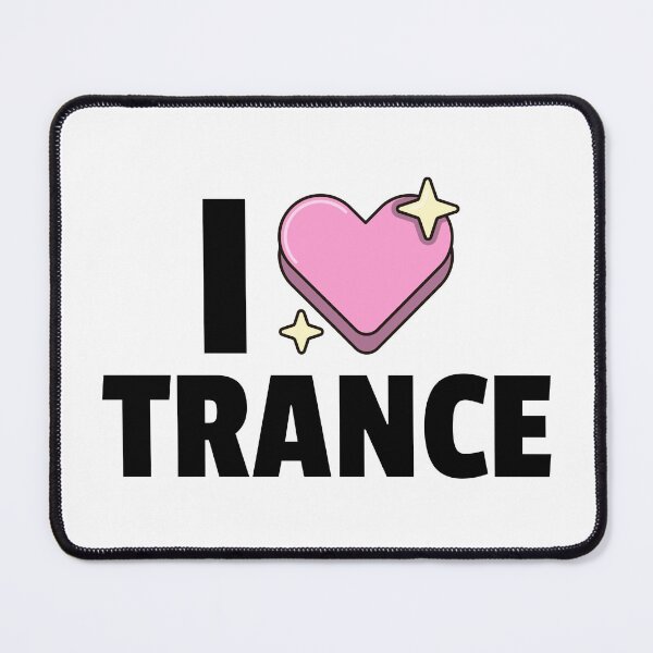 Item preview, I Heart Trance (black)  designed and sold by Discothreadz.
