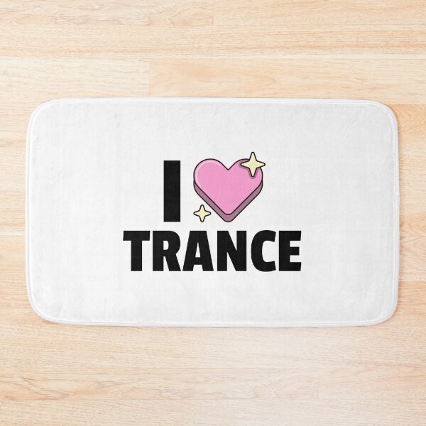 Item preview, I Heart Trance (black)  designed and sold by Discothreadz.