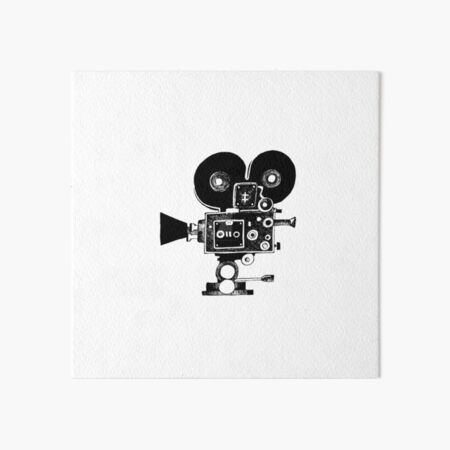 Old Movie Camera vers. 2 Art Board Print